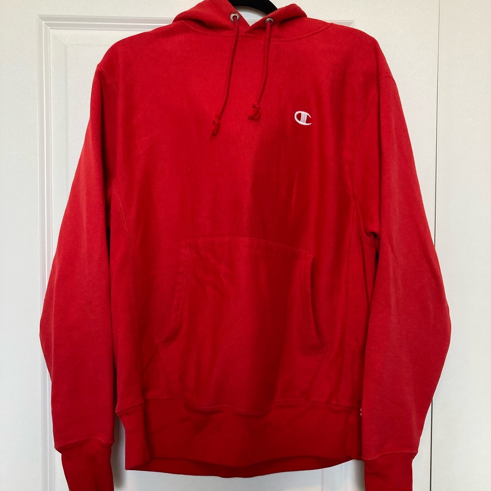 Champion Vintage Men's Bold Red Hoodie